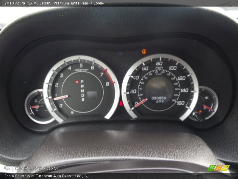 Premium White Pearl / Ebony 2010 Acura TSX V6 Sedan