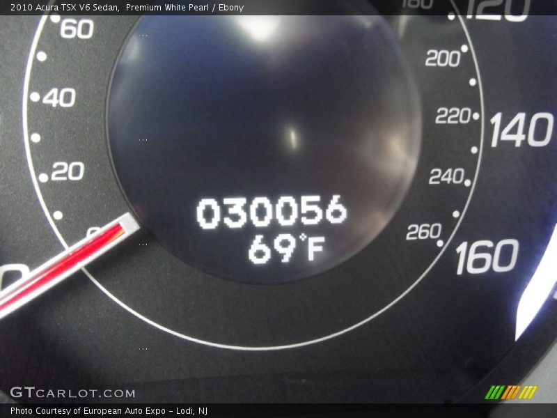 Premium White Pearl / Ebony 2010 Acura TSX V6 Sedan