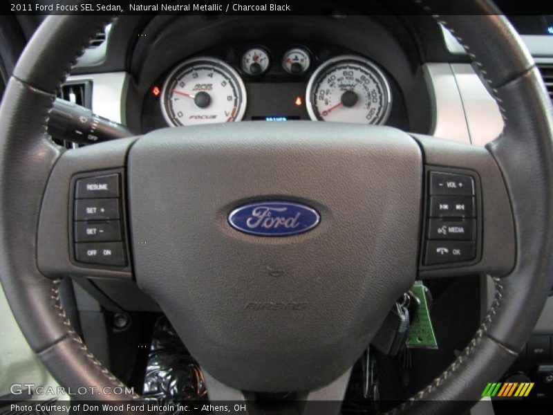 Natural Neutral Metallic / Charcoal Black 2011 Ford Focus SEL Sedan