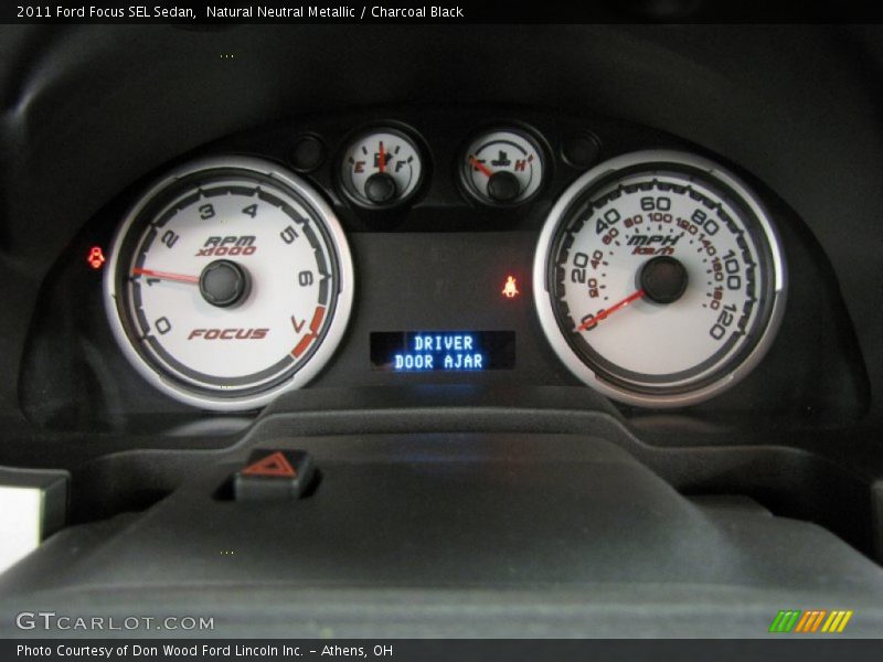Natural Neutral Metallic / Charcoal Black 2011 Ford Focus SEL Sedan