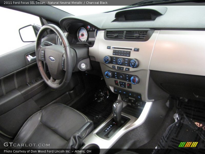 Natural Neutral Metallic / Charcoal Black 2011 Ford Focus SEL Sedan