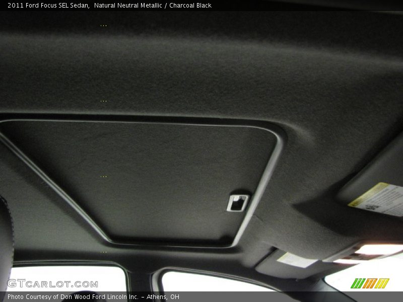 Natural Neutral Metallic / Charcoal Black 2011 Ford Focus SEL Sedan