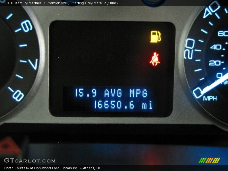 Sterling Grey Metallic / Black 2010 Mercury Mariner I4 Premier 4WD
