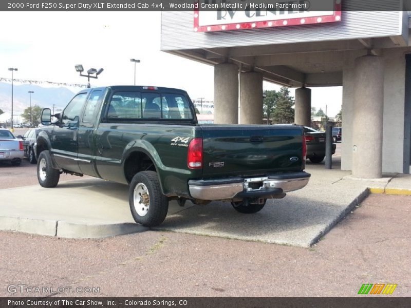 Woodland Green Metallic / Medium Parchment 2000 Ford F250 Super Duty XLT Extended Cab 4x4