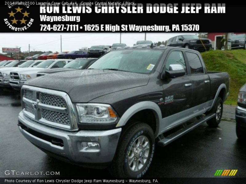 Granite Crystal Metallic / Black 2014 Ram 2500 Laramie Crew Cab 4x4