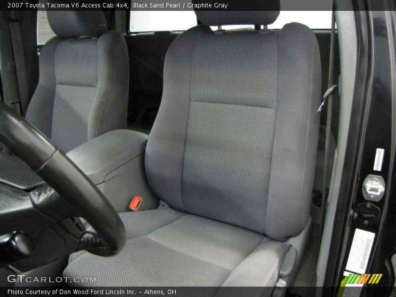 Black Sand Pearl / Graphite Gray 2007 Toyota Tacoma V6 Access Cab 4x4