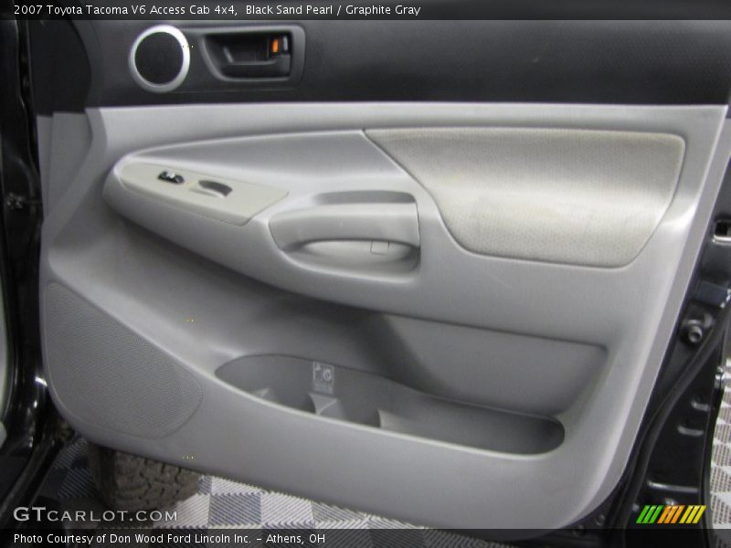 Black Sand Pearl / Graphite Gray 2007 Toyota Tacoma V6 Access Cab 4x4