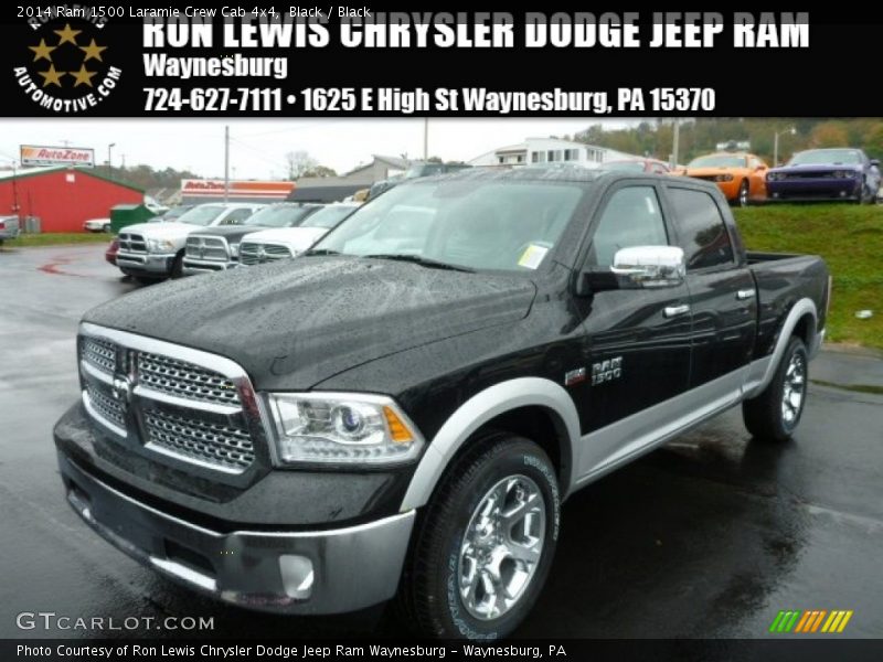 Black / Black 2014 Ram 1500 Laramie Crew Cab 4x4