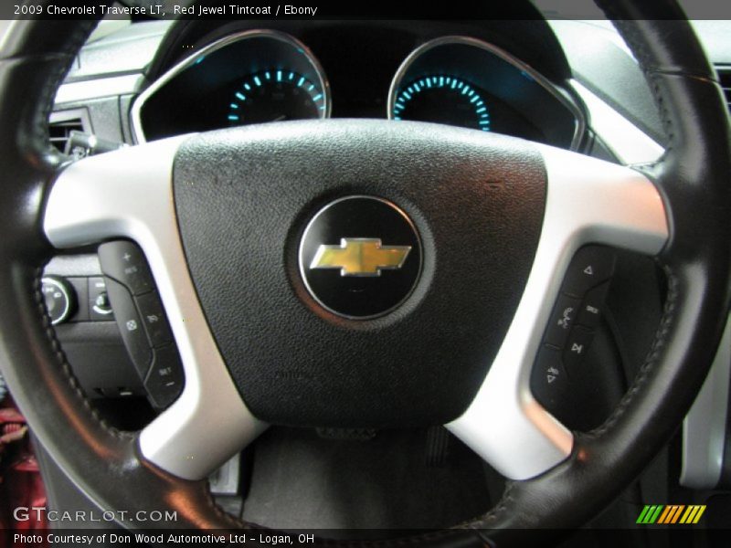 Red Jewel Tintcoat / Ebony 2009 Chevrolet Traverse LT