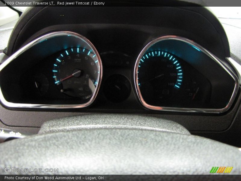 Red Jewel Tintcoat / Ebony 2009 Chevrolet Traverse LT