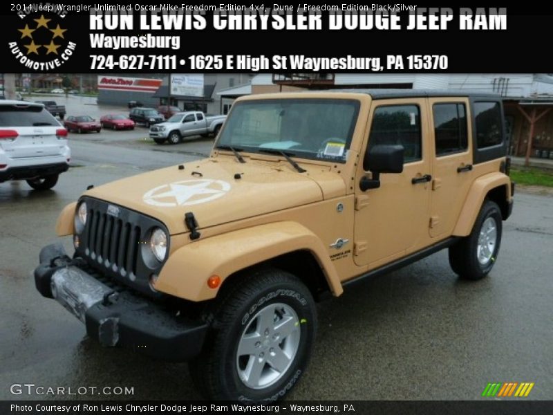 Dune / Freedom Edition Black/Silver 2014 Jeep Wrangler Unlimited Oscar Mike Freedom Edition 4x4