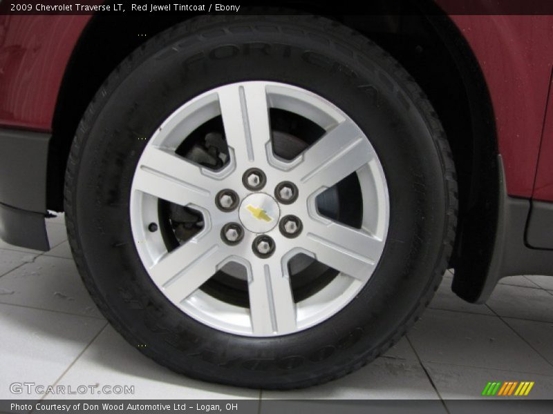 Red Jewel Tintcoat / Ebony 2009 Chevrolet Traverse LT