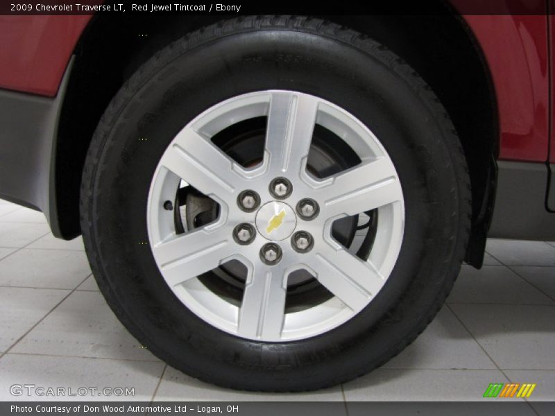Red Jewel Tintcoat / Ebony 2009 Chevrolet Traverse LT
