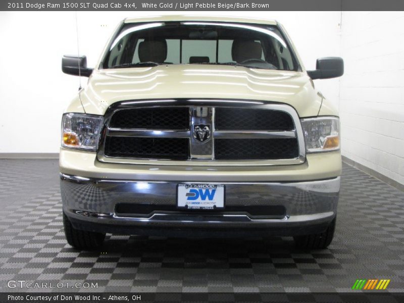 White Gold / Light Pebble Beige/Bark Brown 2011 Dodge Ram 1500 SLT Quad Cab 4x4