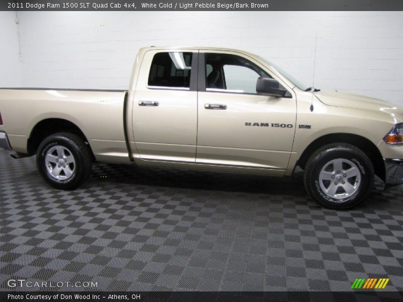 White Gold / Light Pebble Beige/Bark Brown 2011 Dodge Ram 1500 SLT Quad Cab 4x4
