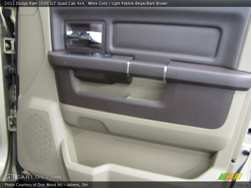 White Gold / Light Pebble Beige/Bark Brown 2011 Dodge Ram 1500 SLT Quad Cab 4x4