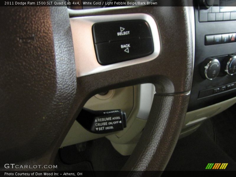 White Gold / Light Pebble Beige/Bark Brown 2011 Dodge Ram 1500 SLT Quad Cab 4x4