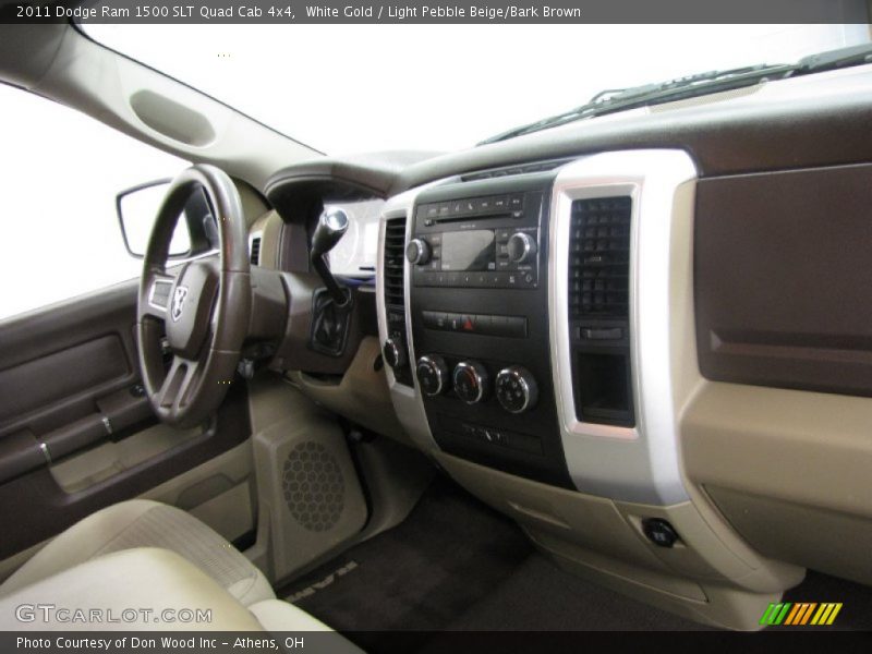 White Gold / Light Pebble Beige/Bark Brown 2011 Dodge Ram 1500 SLT Quad Cab 4x4