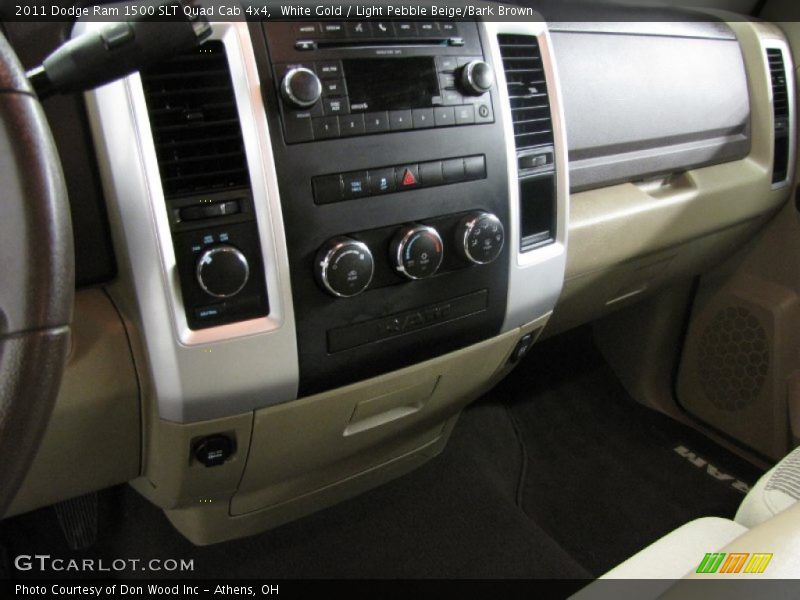 White Gold / Light Pebble Beige/Bark Brown 2011 Dodge Ram 1500 SLT Quad Cab 4x4