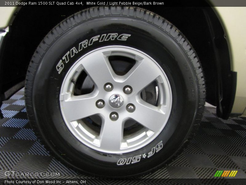White Gold / Light Pebble Beige/Bark Brown 2011 Dodge Ram 1500 SLT Quad Cab 4x4