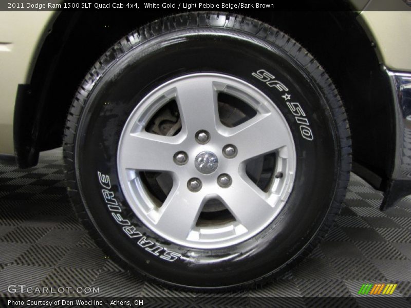 White Gold / Light Pebble Beige/Bark Brown 2011 Dodge Ram 1500 SLT Quad Cab 4x4