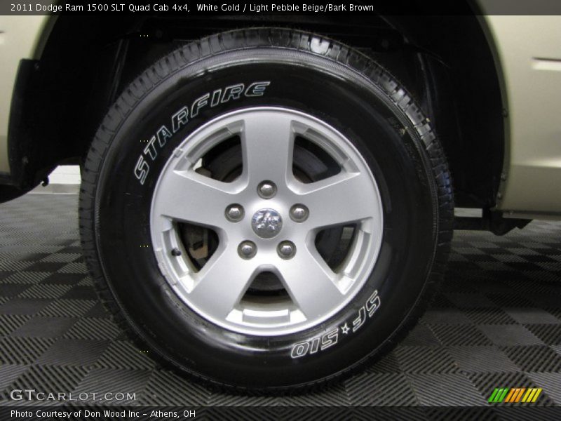 White Gold / Light Pebble Beige/Bark Brown 2011 Dodge Ram 1500 SLT Quad Cab 4x4