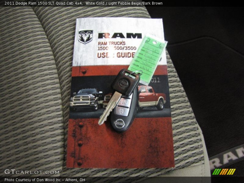 White Gold / Light Pebble Beige/Bark Brown 2011 Dodge Ram 1500 SLT Quad Cab 4x4