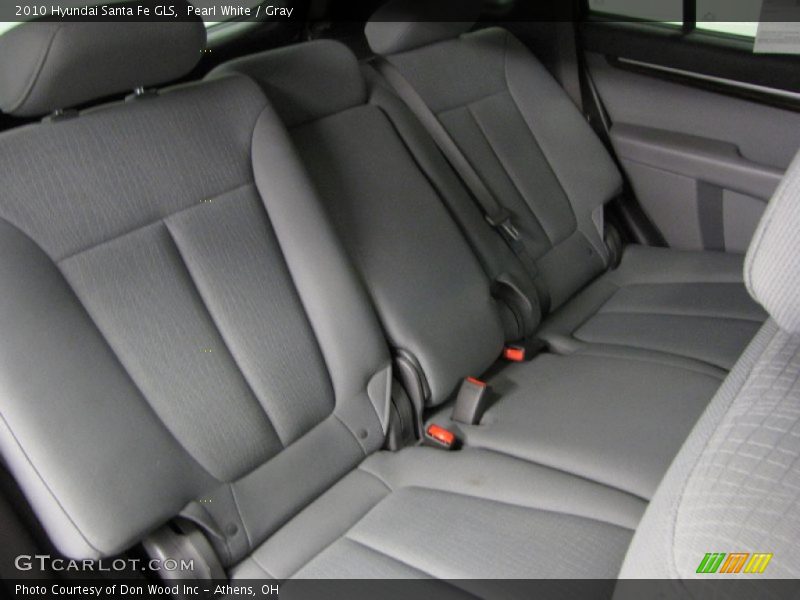 Pearl White / Gray 2010 Hyundai Santa Fe GLS