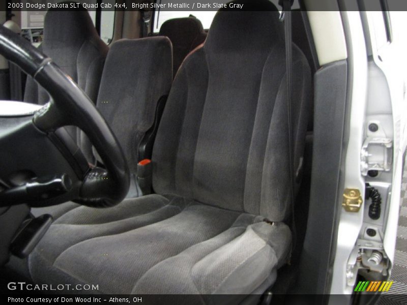 Bright Silver Metallic / Dark Slate Gray 2003 Dodge Dakota SLT Quad Cab 4x4