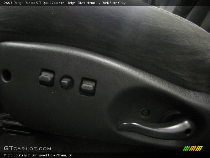 Bright Silver Metallic / Dark Slate Gray 2003 Dodge Dakota SLT Quad Cab 4x4