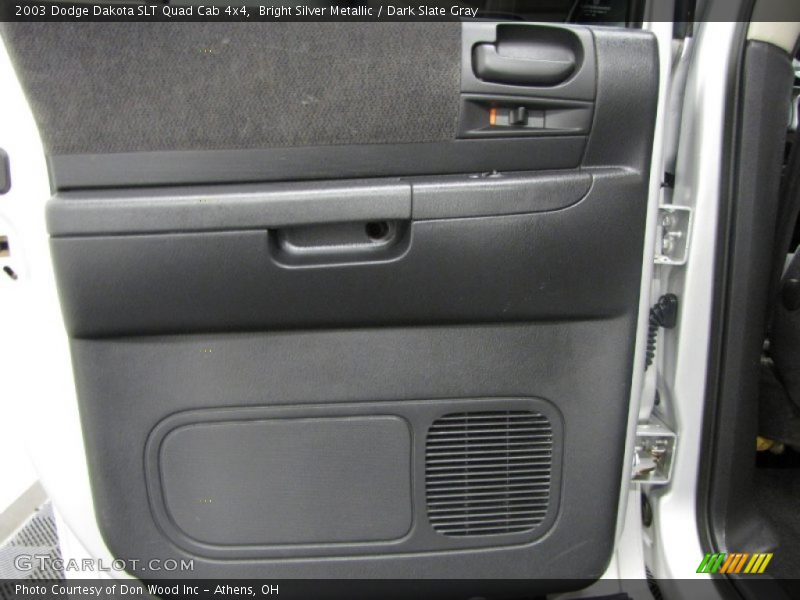 Bright Silver Metallic / Dark Slate Gray 2003 Dodge Dakota SLT Quad Cab 4x4