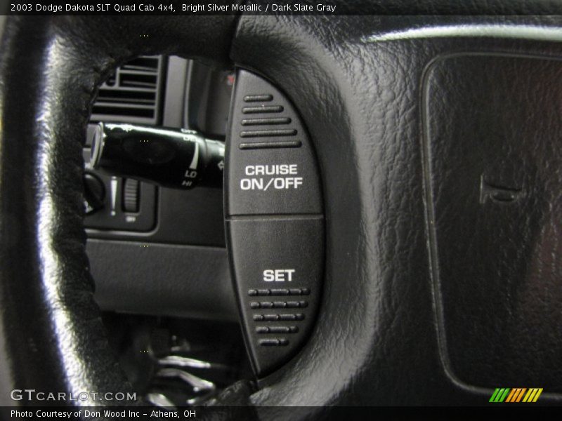 Bright Silver Metallic / Dark Slate Gray 2003 Dodge Dakota SLT Quad Cab 4x4