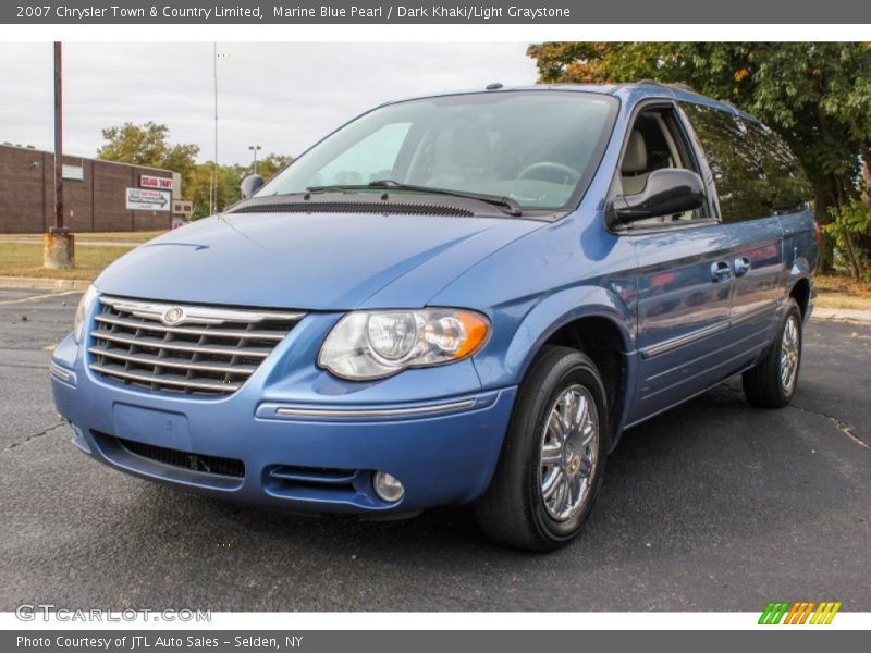 Marine Blue Pearl / Dark Khaki/Light Graystone 2007 Chrysler Town & Country Limited
