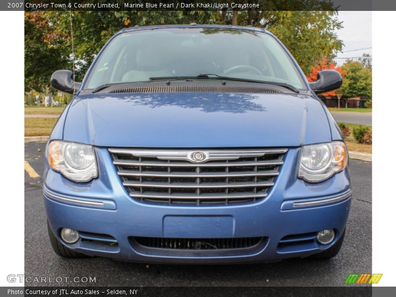 Marine Blue Pearl / Dark Khaki/Light Graystone 2007 Chrysler Town & Country Limited