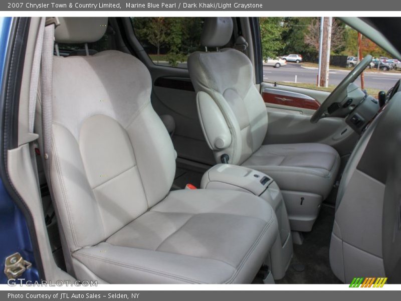 Marine Blue Pearl / Dark Khaki/Light Graystone 2007 Chrysler Town & Country Limited