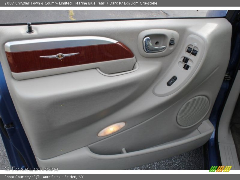 Marine Blue Pearl / Dark Khaki/Light Graystone 2007 Chrysler Town & Country Limited
