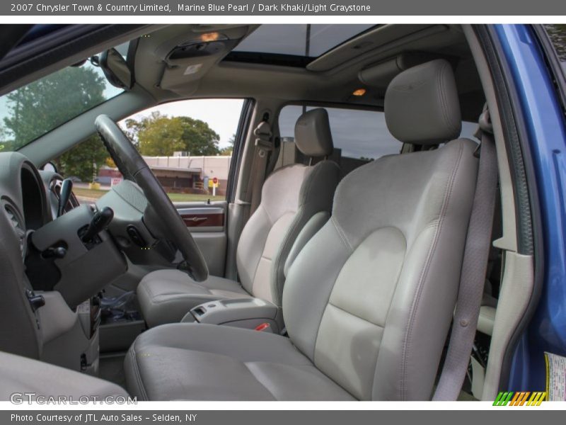Marine Blue Pearl / Dark Khaki/Light Graystone 2007 Chrysler Town & Country Limited
