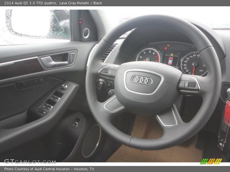 Lava Gray Metallic / Black 2014 Audi Q5 3.0 TFSI quattro