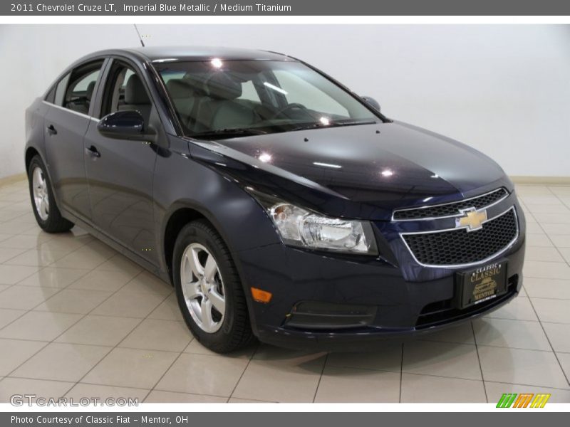 Imperial Blue Metallic / Medium Titanium 2011 Chevrolet Cruze LT
