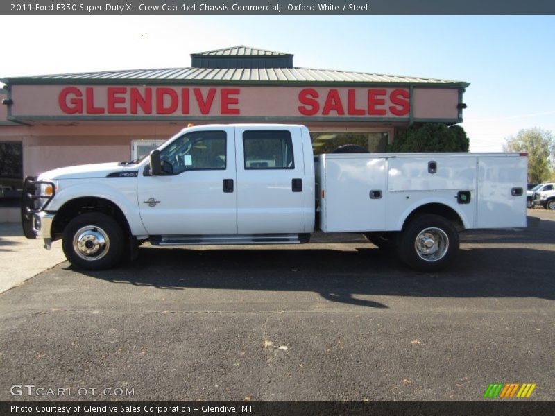 Oxford White / Steel 2011 Ford F350 Super Duty XL Crew Cab 4x4 Chassis Commercial