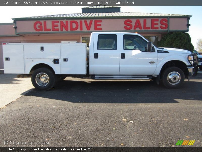 Oxford White / Steel 2011 Ford F350 Super Duty XL Crew Cab 4x4 Chassis Commercial