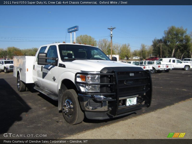 Oxford White / Steel 2011 Ford F350 Super Duty XL Crew Cab 4x4 Chassis Commercial
