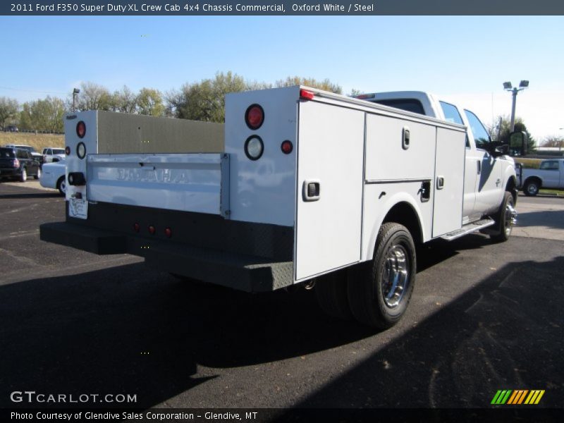 Oxford White / Steel 2011 Ford F350 Super Duty XL Crew Cab 4x4 Chassis Commercial