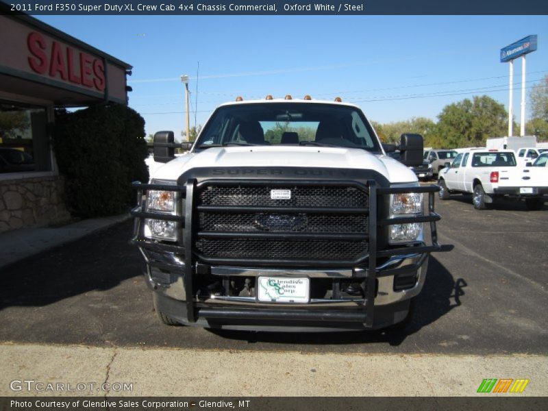 Oxford White / Steel 2011 Ford F350 Super Duty XL Crew Cab 4x4 Chassis Commercial