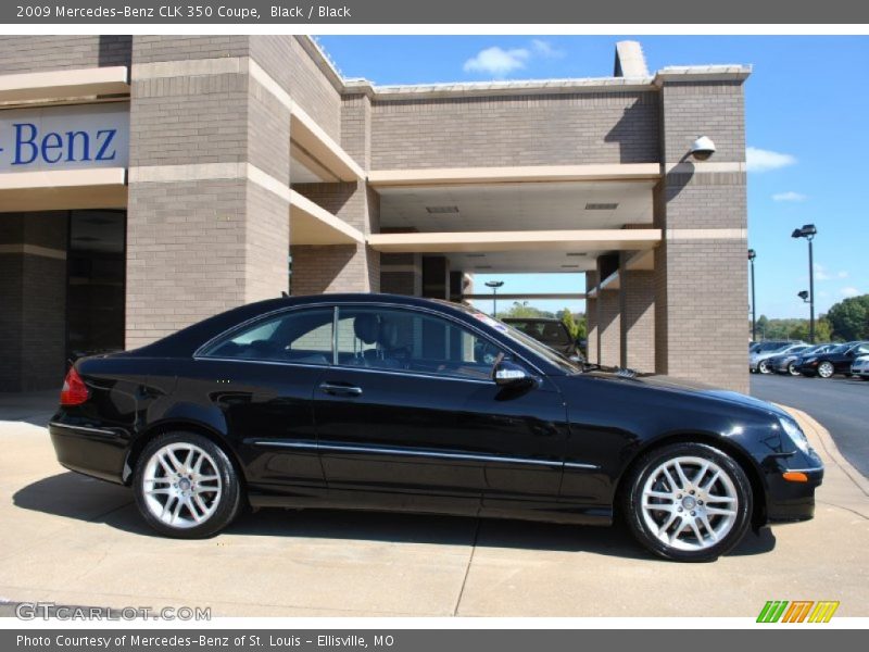 Black / Black 2009 Mercedes-Benz CLK 350 Coupe