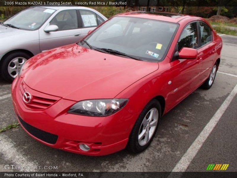 Velocity Red Mica / Black/Red 2006 Mazda MAZDA3 s Touring Sedan