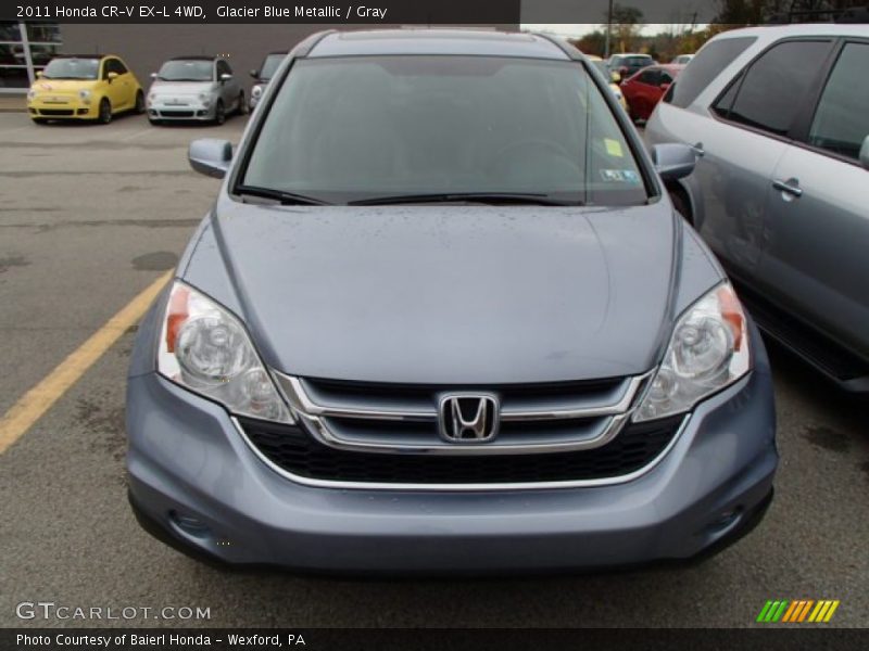 Glacier Blue Metallic / Gray 2011 Honda CR-V EX-L 4WD