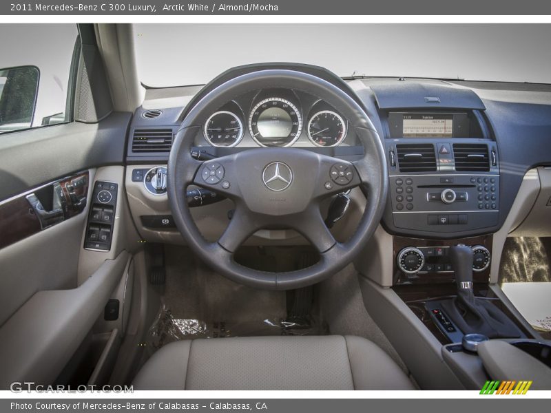 Arctic White / Almond/Mocha 2011 Mercedes-Benz C 300 Luxury