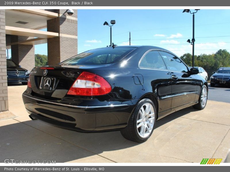 Black / Black 2009 Mercedes-Benz CLK 350 Coupe