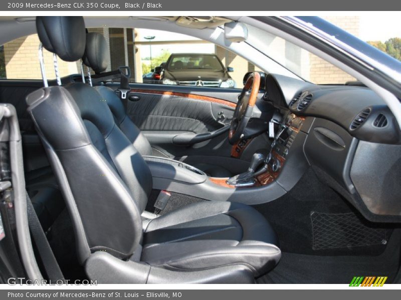 Black / Black 2009 Mercedes-Benz CLK 350 Coupe